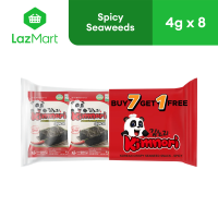 Kimnori Korean Crispy Seaweeds-Spicy (7+1) 4Gx8 32g