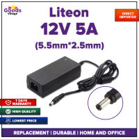 LITEON / CCTV POWER SUPPLY / ADAPTER / 12V 5A / 5.5 x 2.5 mm / DURABLE / HIGH QUALITY / OFFICE / HOME / CHEAPEST