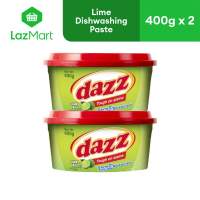 Dazz Dishwashing Paste Lime 400g x 2