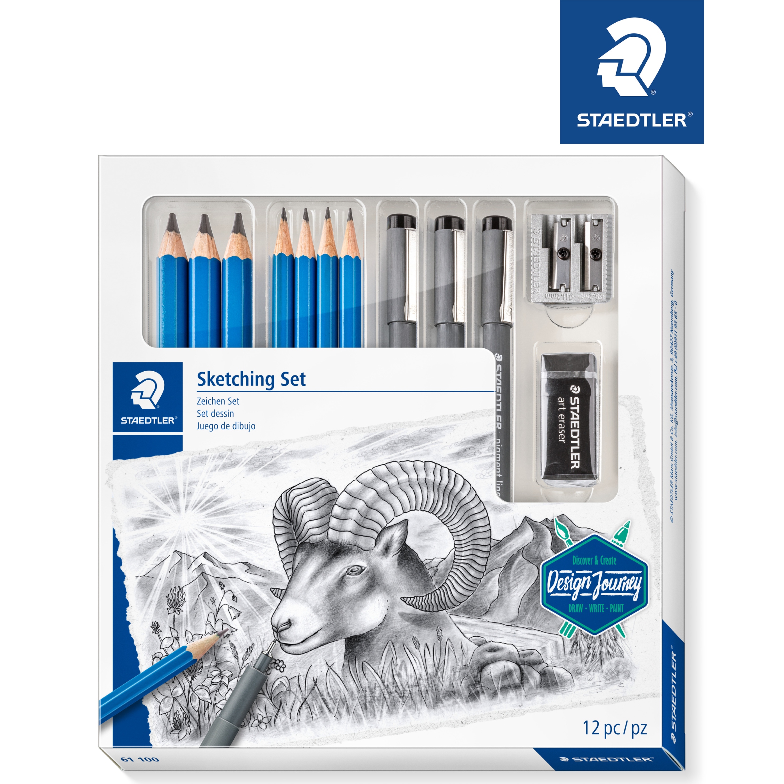 Staedtler Mars Lumograph Sketching Set