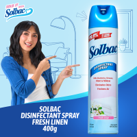 Solbac Disinfectant Spray Fresh Linen 400g