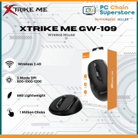 Xtrike Me GW-109 2.4Ghz Wireless Mouse - Black
