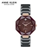 Anne Klein AK5064BYBK0000 Rose Gold Octagon Watch With Burgundy Mother Of Pearl Dial in Ceramic Band