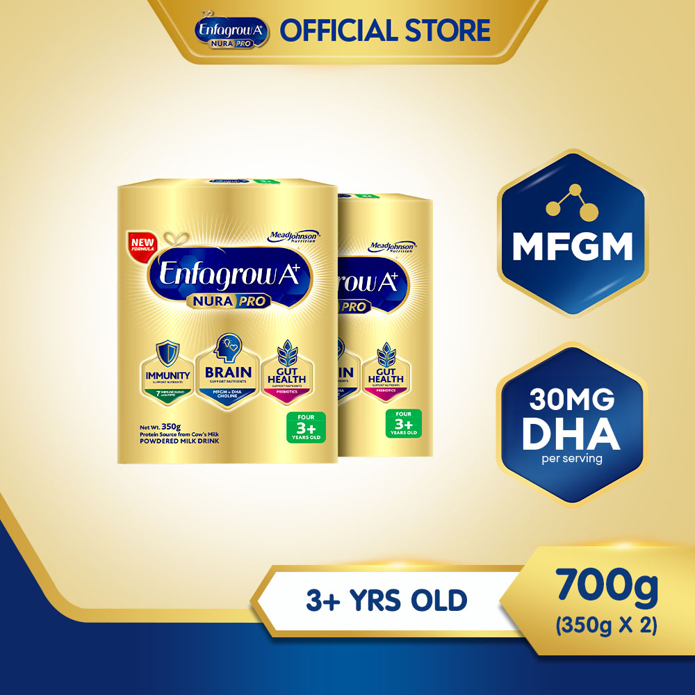 Enfagrow A+ Nurapro Four Milk Supplement Powder for Children/Kids 3+ Years Old 700g (350g x 2)