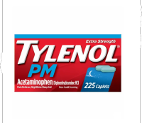 GlownessLAB Tylenol PM Extra Strength Pain Reliever & Sleep Aid Caplets 225count