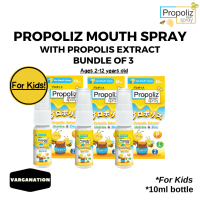 Propoliz Throat Spray 15ml with Propolis Extract for Adults and Kids - Fast Sore Throat Relief - Propoliz Mouth Spray