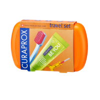 Curaprox Travel Set Compact CS 5460 Ultra Soft Toothbrush BE YOU Teeth Whitening Toothpaste Interdental Brush Dental Kit