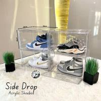 Heavy Duty Crystal Clear Magnetic Acrylic  SHOEBOX Sneaker Shoe Storage Organizer