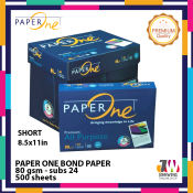 Paper One Bond Paper 80 gsm subs 24 1REAM 500 sheets