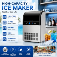 SHANBEN  Heavy Duty 95KG Ice Cube Maker Fully Automatic Machine Support Barreled Water Tap Water 60Hz Philippine Voltage