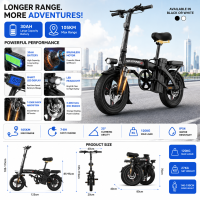 Foldable electric bike Waterproof ebike scooter E bike Electric bicycle for adults