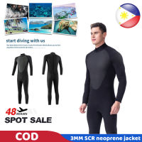 3MM Mens WetSuit M-L-XL Full Bodysuit Super Elasticity Diving Suit For Swimming Surfing Snorkeling Elastic Adjustable