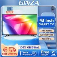【FREE BRACKET】GINZA 32 inch 40 inch 43 inch Smart TV sale flat screen TV Android TV Multiport TV Smart TV 32/40/43 Sale