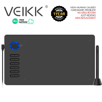 (VEIKK Official store) VEIKK A15PRO Graphic Drawing Tablet Digital Drawing Pad for Digital Art with Battery-Fee Pen Tablet 16384 Pressure Sensitivity 10 x 6 inch Large work area with Passive Stylus 12 Hotkeys with a Scoll Wheel