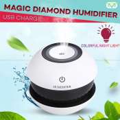 Narypatert Magic USB Diamond Humidifier - 7 Colors Night Lights