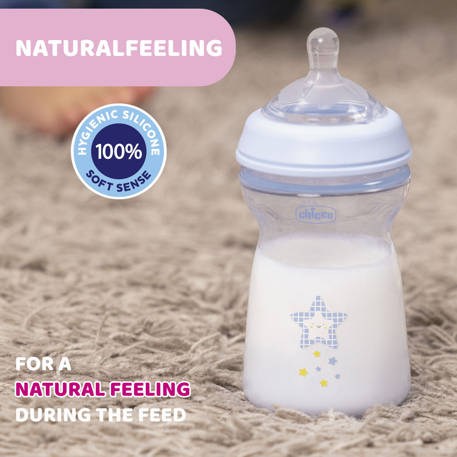 Natural Feeling Baby Bottle 6Mos+ 330ML
