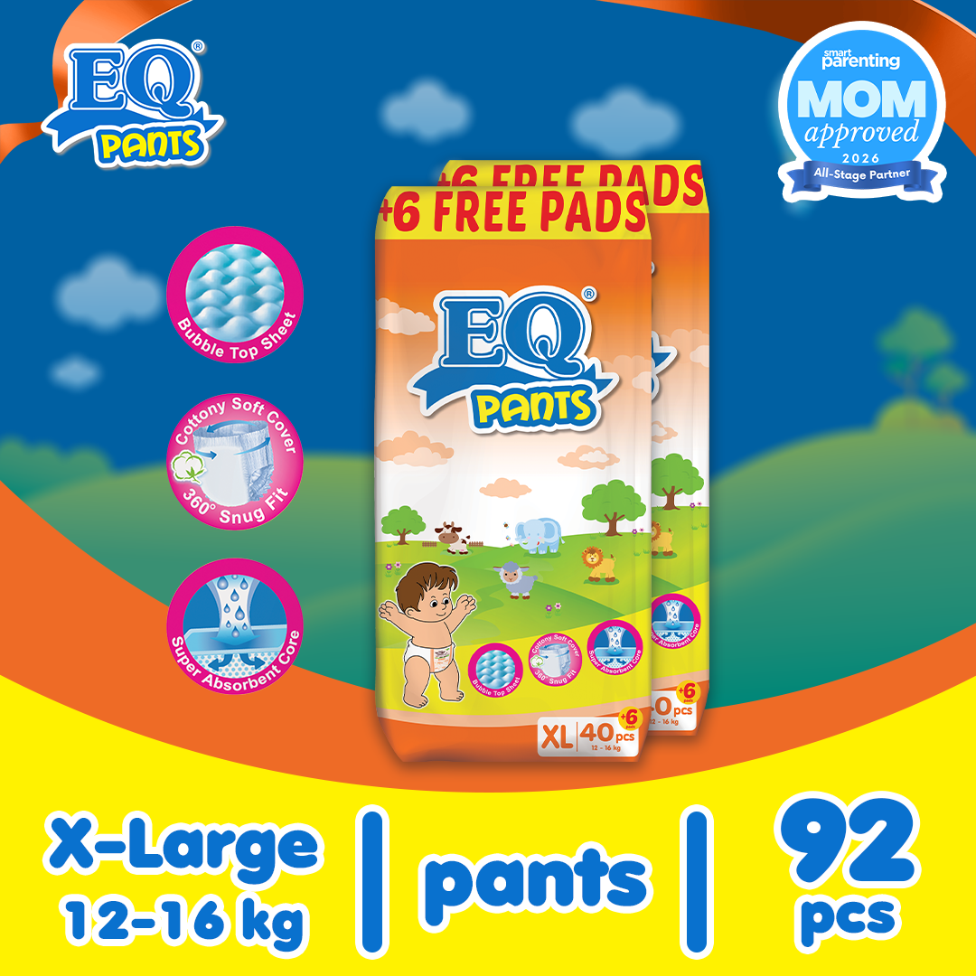 EQ Pants XL (12-16 kg) - 46 pcs x 2 packs (92 pcs) - Diaper Pants