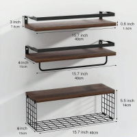 MEIANVU Combined bookshelves floating wall-mounted storage divider bookshelves wall bookshelves home decor floating hangers wall display shelves