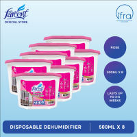 Farcent Disposable Dehumidifier - Rose Set of 8 (500ml each)