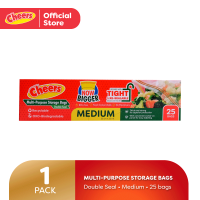 Cheers Medium Size Multipurpose Storage Bag 25 Bags - Double Seal (1 Box) CTC