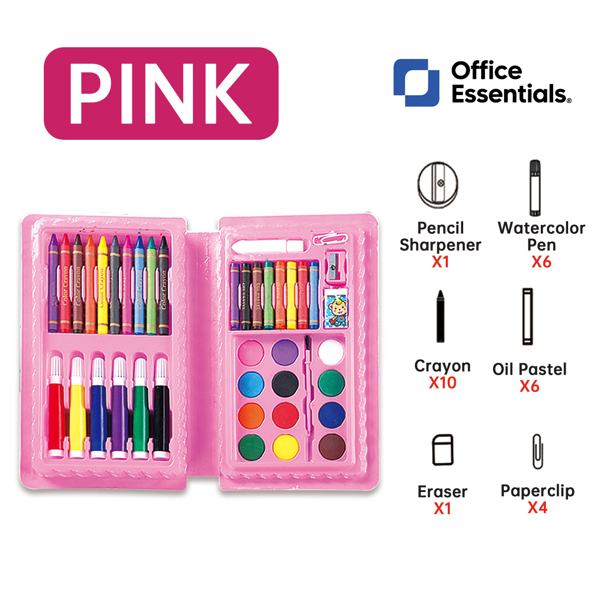 150/208 Pcs Coloring Set Painting Water Color Pen Crayon Drawing Art For Children 1 Set Of Drawing Tools 42 Pcs Craft Sets Childrens brush box