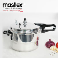 Masflex 24cm/ 7 Liters/ 7.39 Quarts Aluminum Induction Pressure Cooker w/ Steamer PC-7