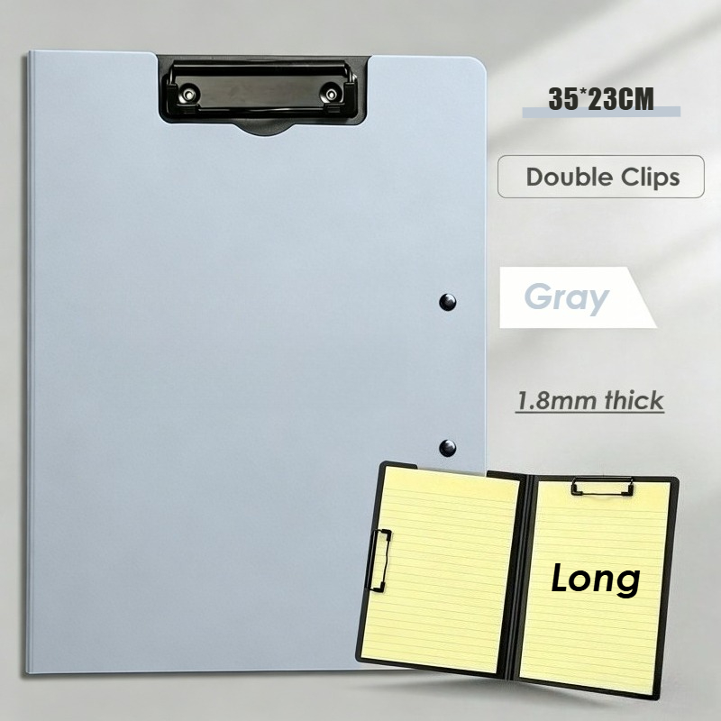 Long Size/A4 Double Clip board Folder Clipboard With Cover 2 Fasteners Clipboard Folder 23X35CM