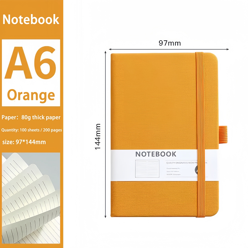 A5/A6 Strap Notebook Planner Journal Diary School Supplies Writing Notebook Memooffice Supplies Note