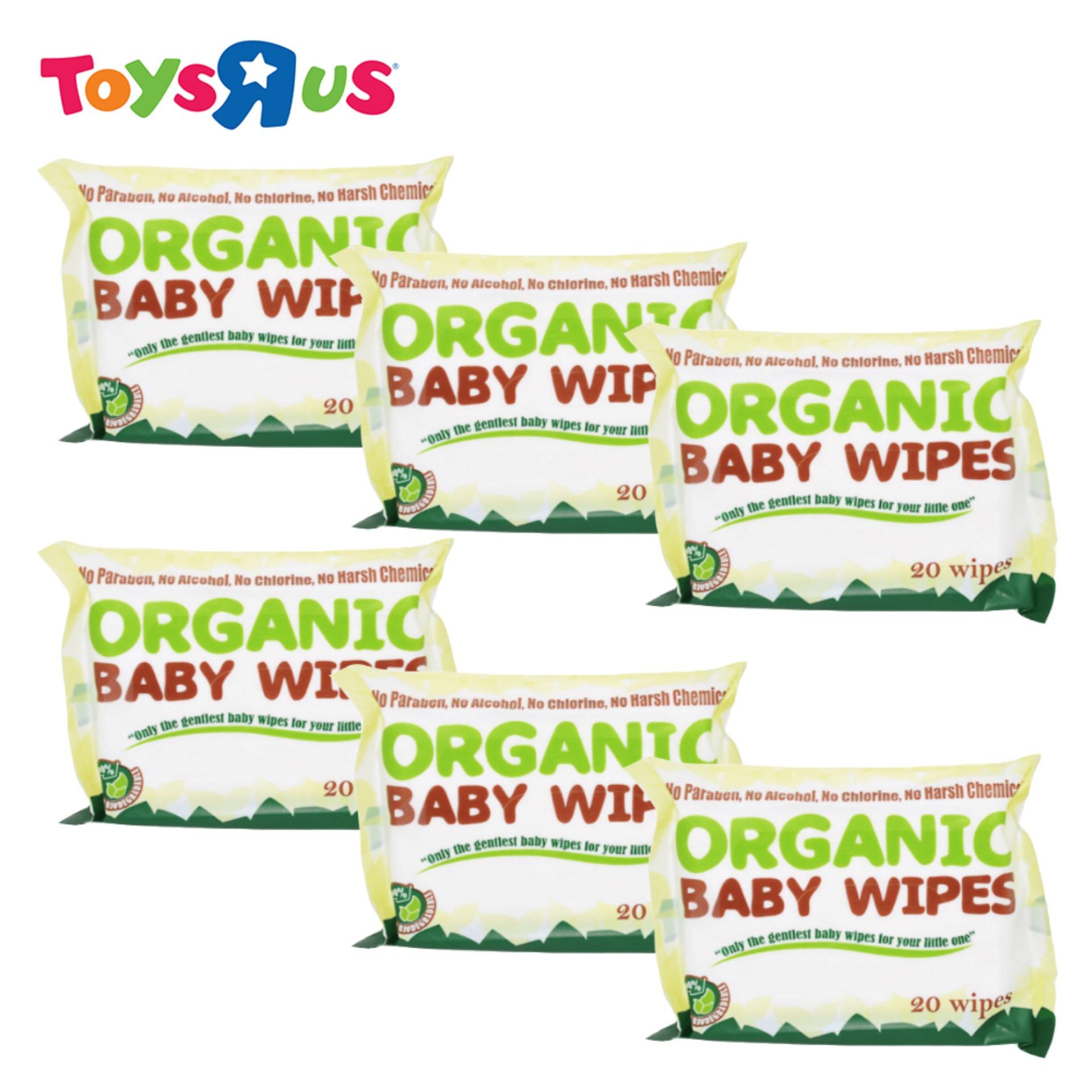 Organic Baby Wipes 20s (Bundle of 6) Toys R Us