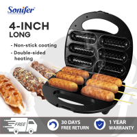 Sonifer Electric Panini Press Grill and Gourmet Bread toaster Sandwich Maker w/ Non-Stick Coated Plates Waffle Maker Muti Breakfast Maker Opens 180 Degrees to Fit Any Type or Size Food home appliances for BEST Christmas Gift