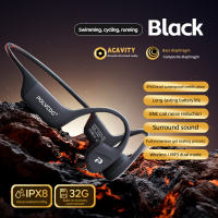 Polvcdg-X16 IPX8 Waterproof Bone Conduction Swimming Headset Liquid Silicone 32G Memory Bluetooth 5.4 Sports Headset with Microphone