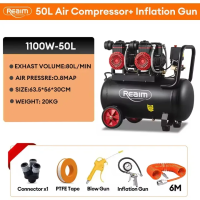 Suminoe 1100W Heavy Duty Air Compressor | Oil-Free 0.8MPa Pressure | Portable Power for All Pneumatic Tools & Tires