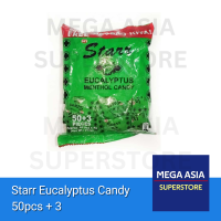 Mega asia Starr Eucalyptus Menthol Candy 50pcs + 3