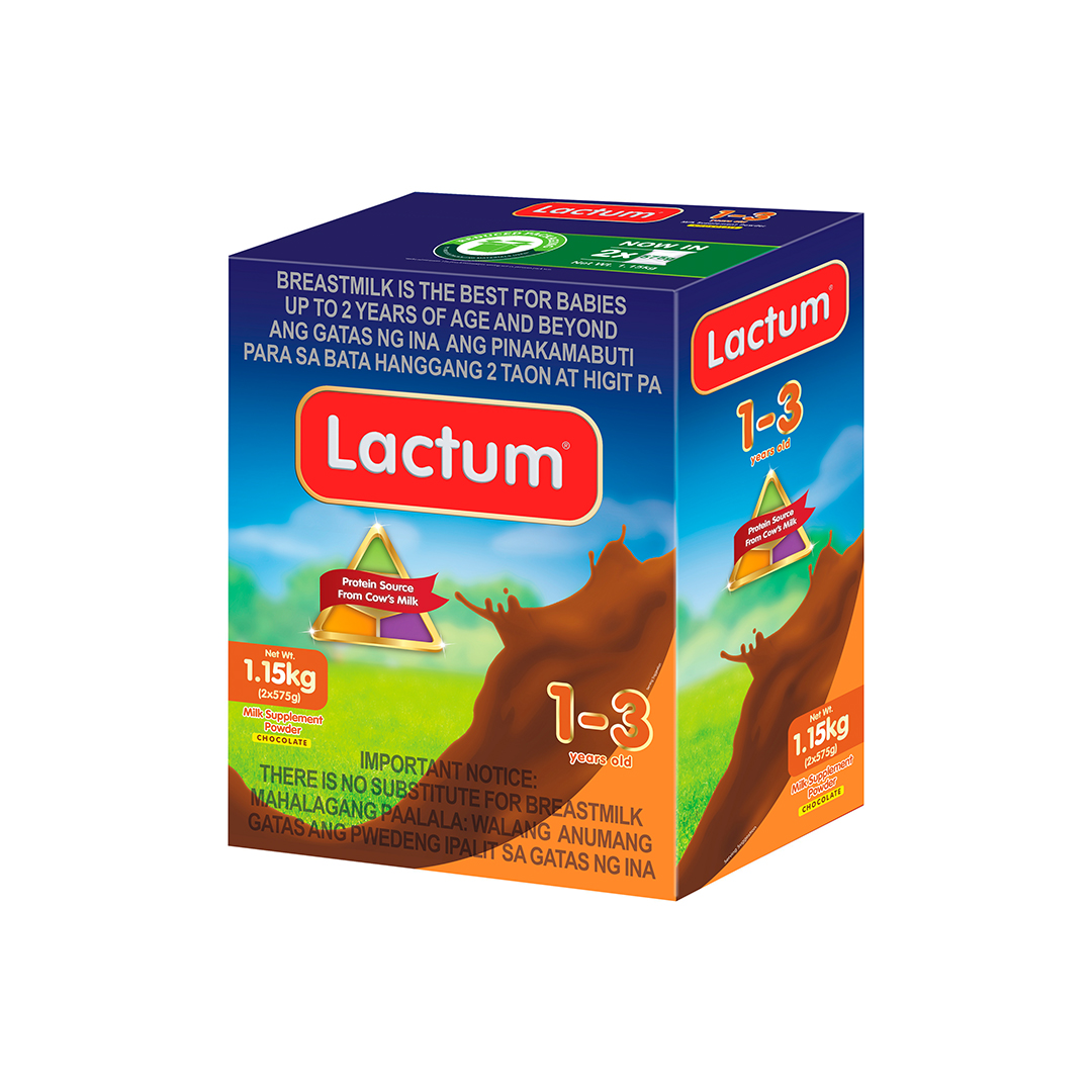 Lactum for 1-3 Years Old Chocolate 1.15kg Milk Supplement Powder