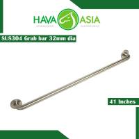 HavaAsia Heavy Duty Satin Stainless Steel 304 Wall Mounted Handrail Safety Grab Bar for Bathroom and Home 12″14″16″18″24″30″41″ (Code: E392 32MM)