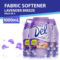Del Lavender Breeze Fabric Softener (1000 mL SUP) x3