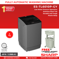 Sharp ES-TL6010P-GY 6.0 Kg. Fully Automatic Top Load Washing Machine