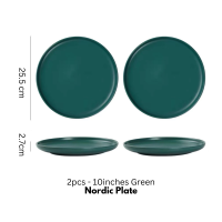 Roborobo 10inch/8inch Nordic Style Ceramic Plates Western Steak Plate Dinner Plate Dining Plate Tableware