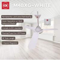 KDK M48XG Ceiling Fan (White) (GET NOW) (KIPCOL)