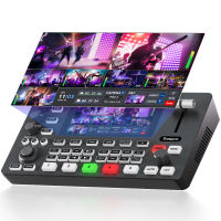 Tenveo PC500 HDMI Live Stream Switcher 5.5 Inch Multi Camera Video Mixer Switcher with NDI Multiple Interfaces 4K HDMI Resolution PVW and PGM 3G-SDI USB LAN Port 3.5mm Audio Ports Supports NDI SRT RTMP PTZ Control