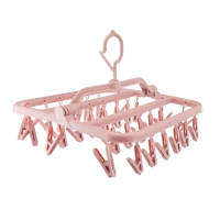 Buy1 Take1! BabyZoom Plastic Hanger 2pcs 32Clip Folding Hanger Folding Clip Drying Clothes Foldable 32 Peg Windproof Clothes Hanger Dryer Windproof Hanger Rack Clips Socks Dryer Hanger Underwear/Socks Hanging Hook Balcony Rotatable Cod 2pcs Free Shipping