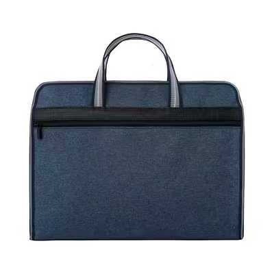 1pc Large Capacity Briefcase Folder Tote Bag Storage Handbag Waterproof Document File Paper Organizer