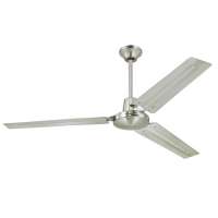Westinghouse Industrial Ceiling Fan 3-Blade 56″ Brushed Nickel - WHI56BN