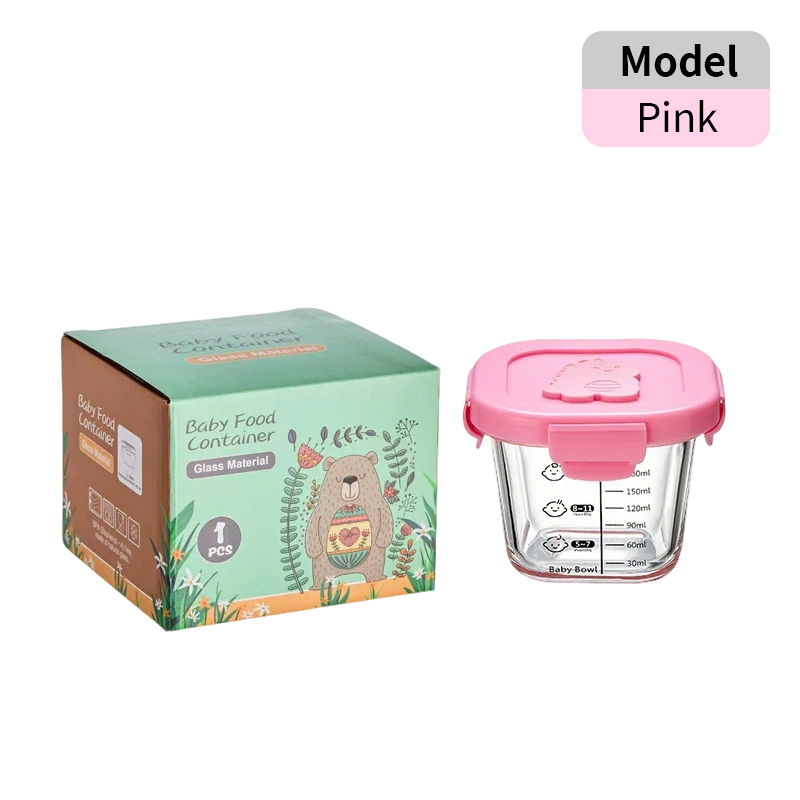 COCOBB 3 in1 Portable Baby Glass Food Container Box Storage Freezer And Heat-resistant Storage Box