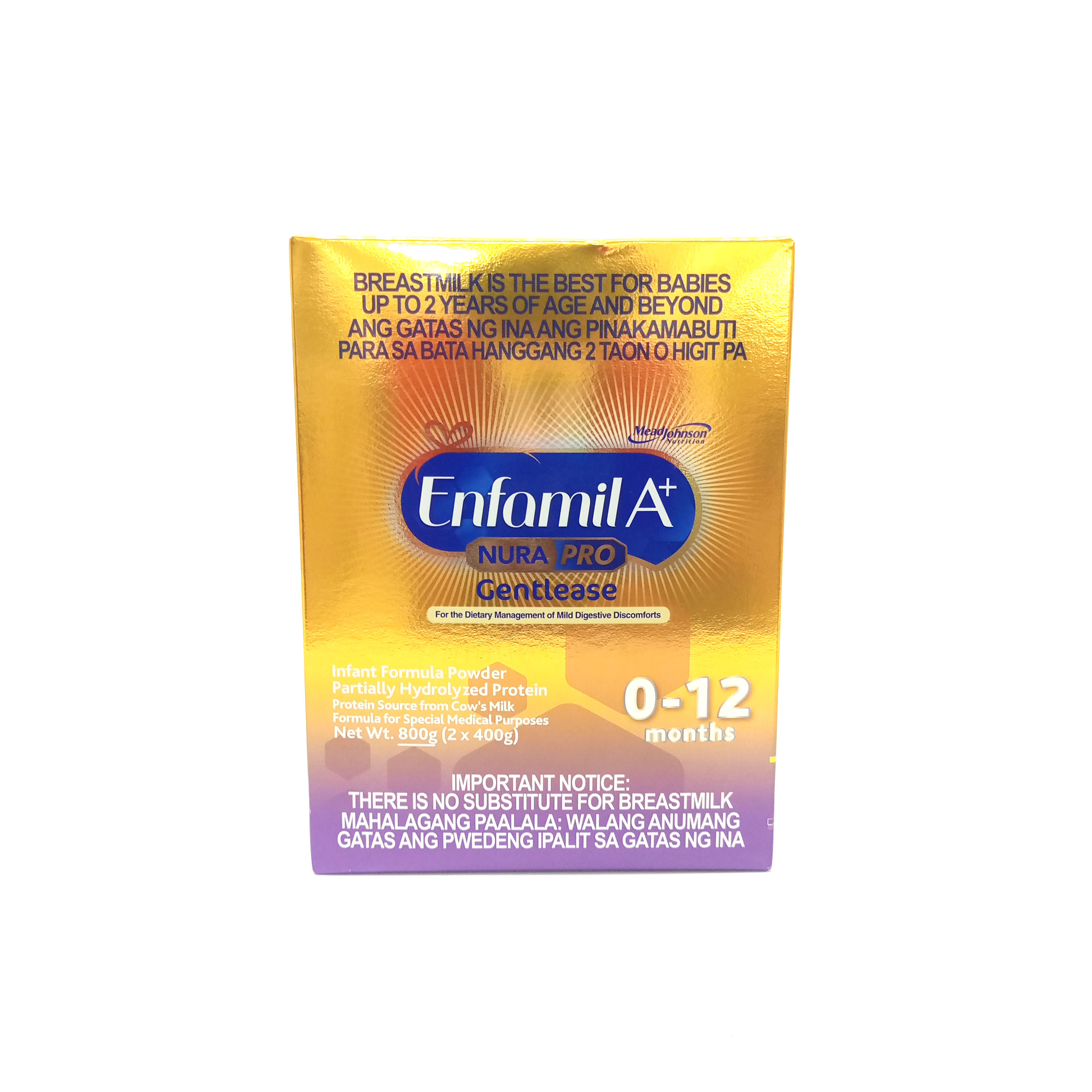 Enfamil A+ NuraPro Gentlease 800g Infant Formula Powder for 0-12 Months