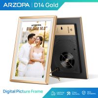 ARZOPA Digital Picture Frame 10.1/14.0 Inch Smart WiFi Digital Photo Frame 32GB with IPS Touch Screen family gift Auto-Rotate and Slideshow Share Photos Videos Music Alarm