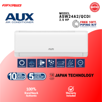AUX 2.5HP Full DC Inverter Split Type Aircon with Free 10ft Piping Kit – 2026 Model (ASW24A2/QGDI)