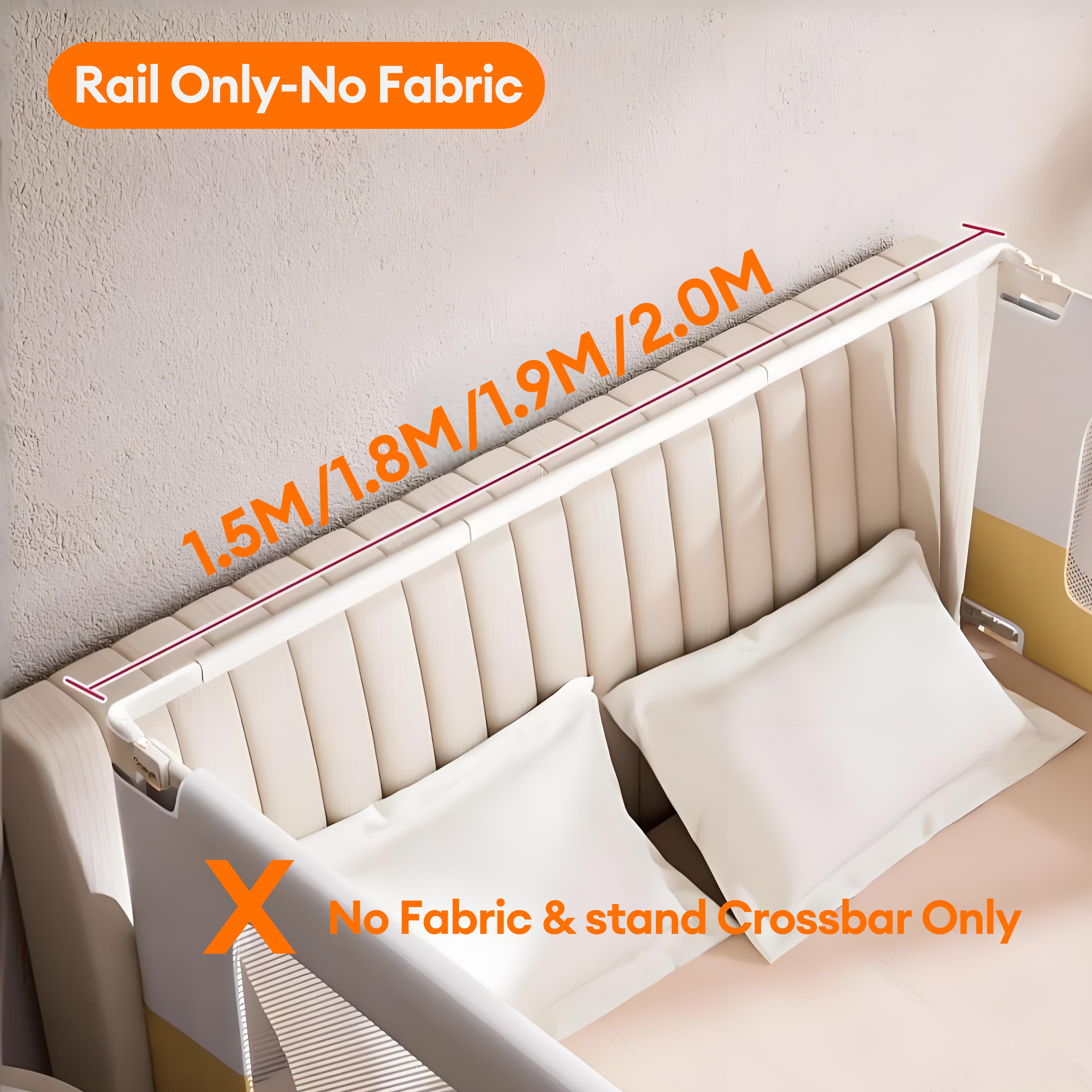 Playpark Bed Fence for Baby Double/Queen/king Size Slide Down Safety Bed Anti-fall Guard Bed Rails for Baby