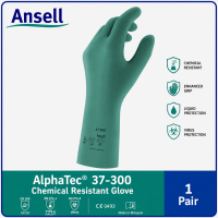 Ansell AlphaTec 37-300 Lightweight Chemical Resistant Nitrile Gloves