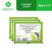 Strepsils Sugar Free Lemon 6s - Pack of 3 (18 pcs)